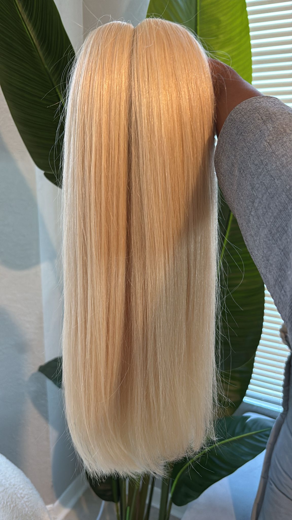 KIT PROMOCIONAL 3 Pacotes de 100g de cabelo Brasileiro loiro a granel 26inch. Totalizando 300gramas Cabelo descolorido e hidratado ideal para mulheres fortes