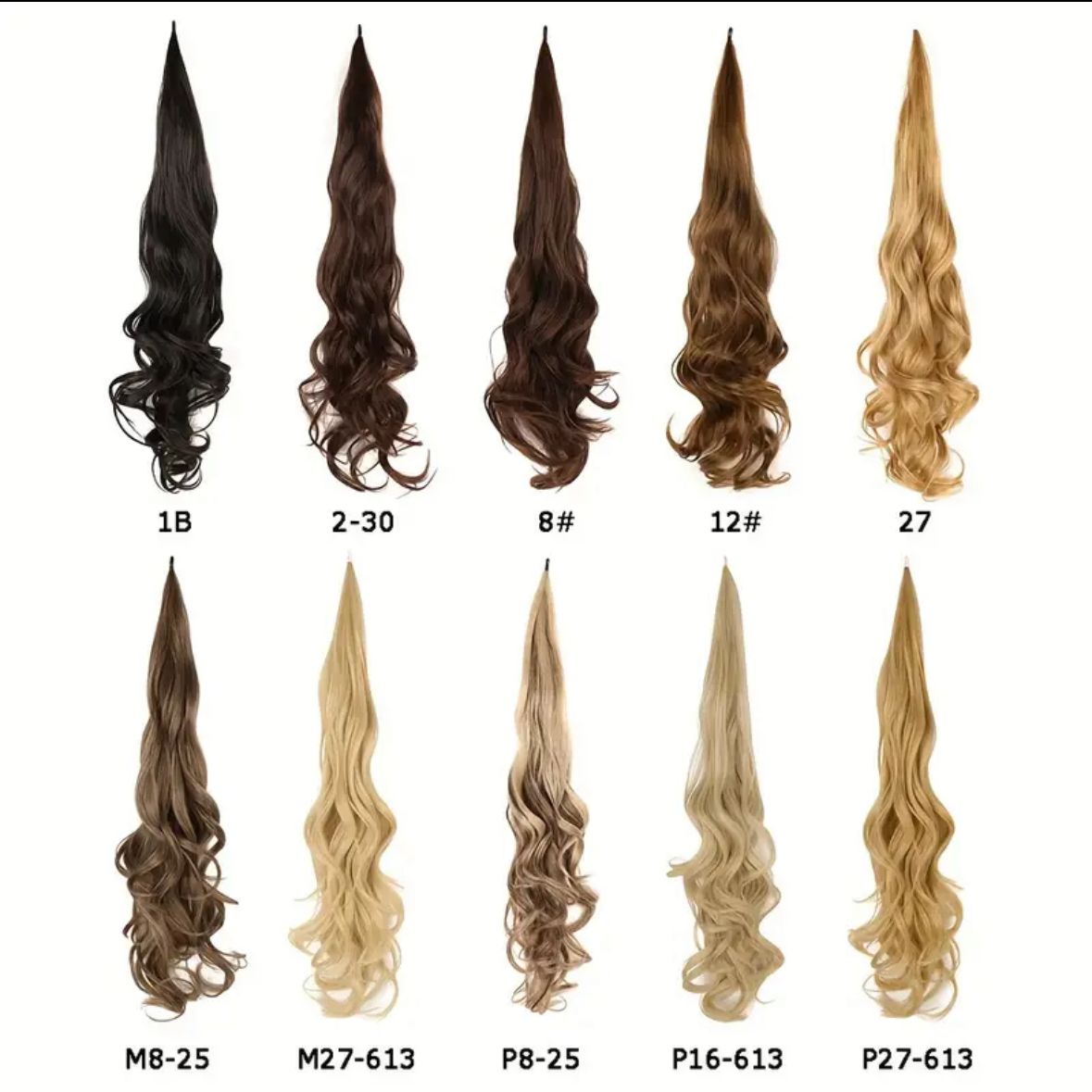 Wavy ponytail extension