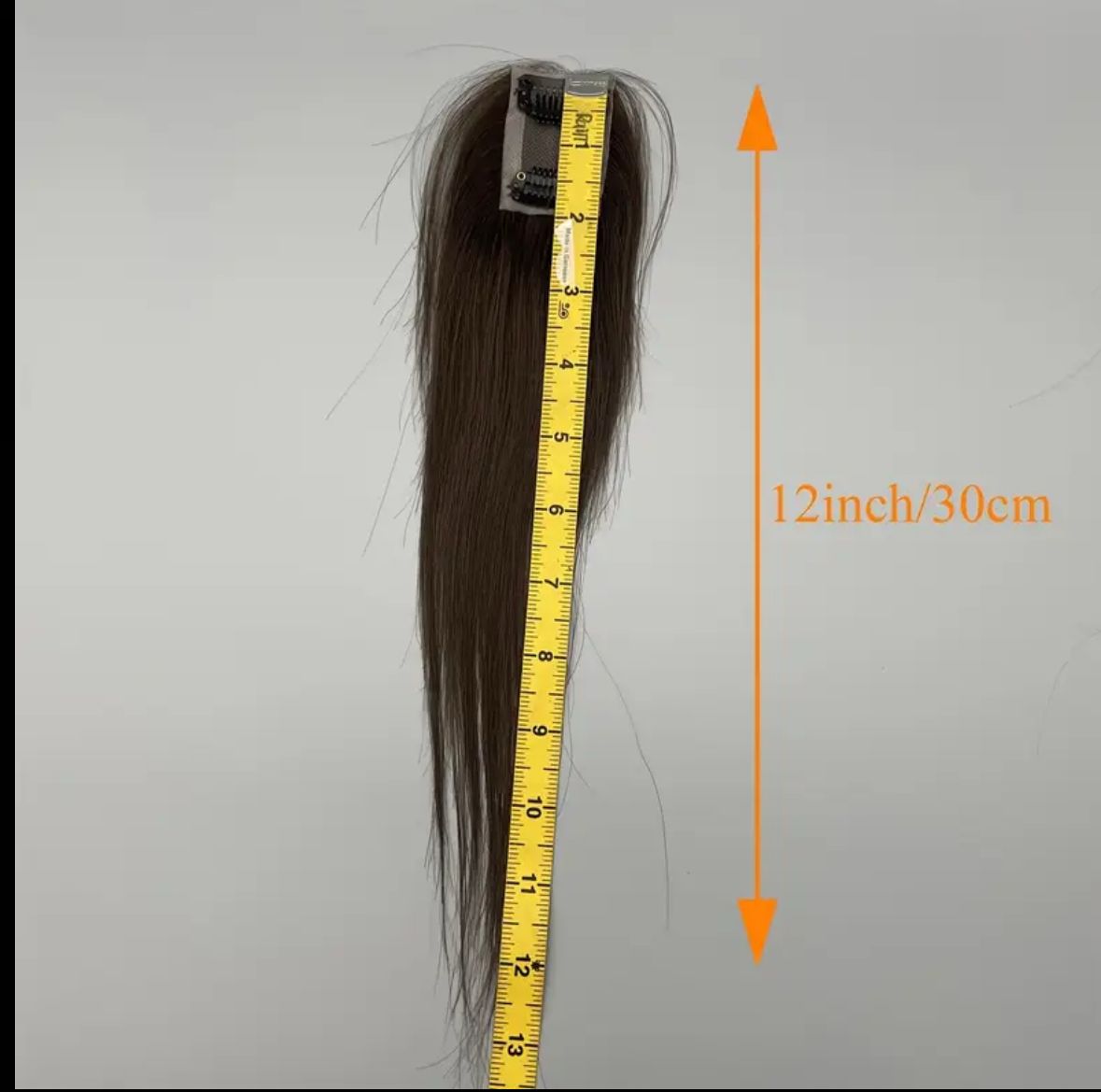 1 Mini Lace Topper 12inch 100% real hair extension invisible injectable topper