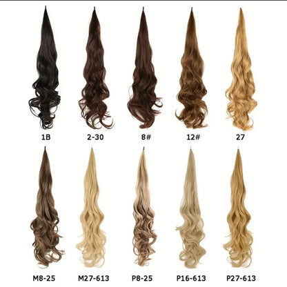 Wavy ponytail extension