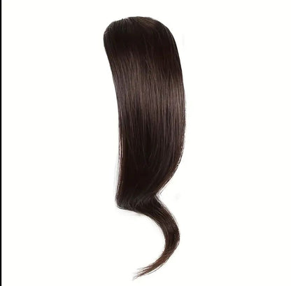 100% Human Hair Side Bangs, 12 inch Elegant Clip-In Hair Extensions for Daily Use, Party and Valentine's Day Gift - Style: Elegant; Gender: Women; Curls: Body Wave; Hair Material: Human Hair