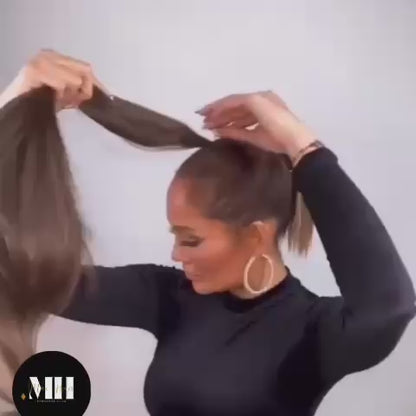 Wavy ponytail extension
