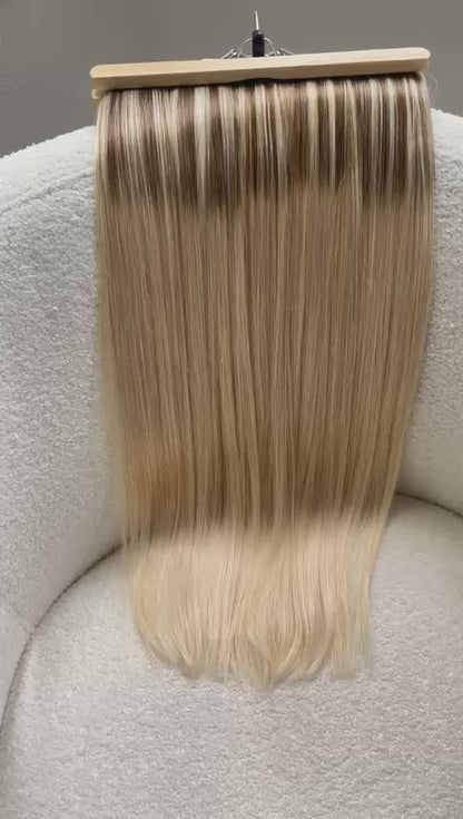 Straight Hair Mini Hair Tape Extensions Real Human Hair 22 Inches Seamless For Women Balayage 40pcs/Package - 100 gramas