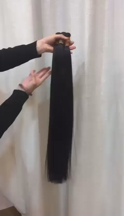 1pack of 26 inch Brazilian bulk hair.Selected fine and hydrated hair